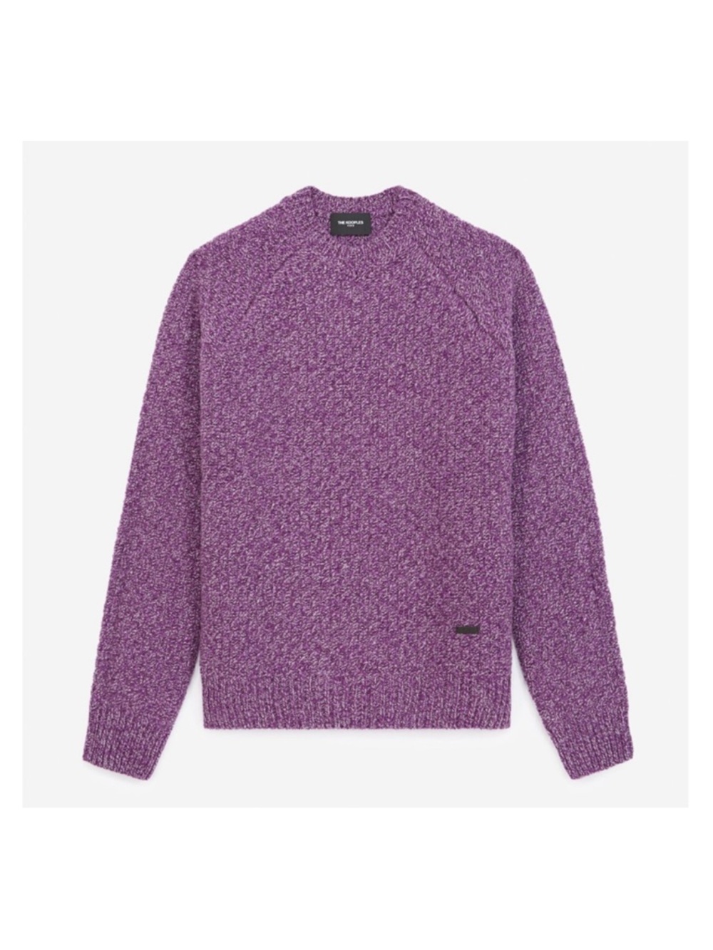 The Kooples Purple Wool Sweater With A Honeycomb Texture